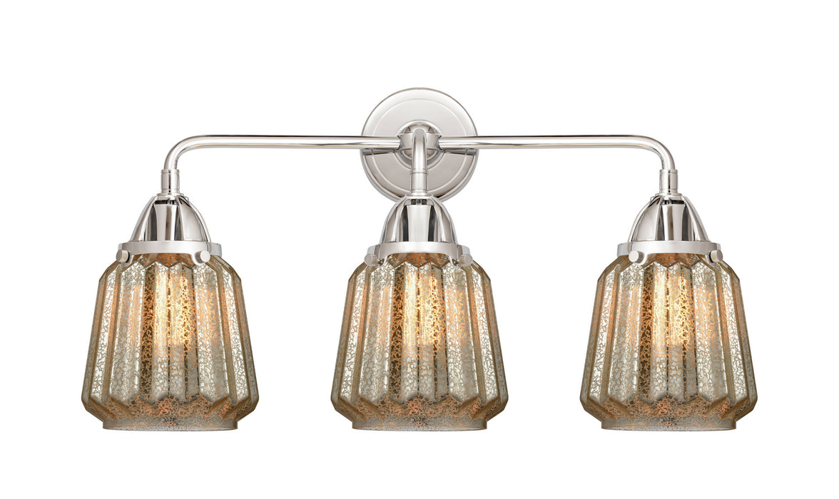 Innovations 288-3W-PC-G146 Three Light Bath Vanity, Polished Chrome