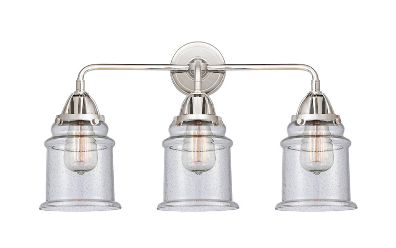 Innovations 288-3W-PC-G184 Three Light Bath Vanity, Polished Chrome