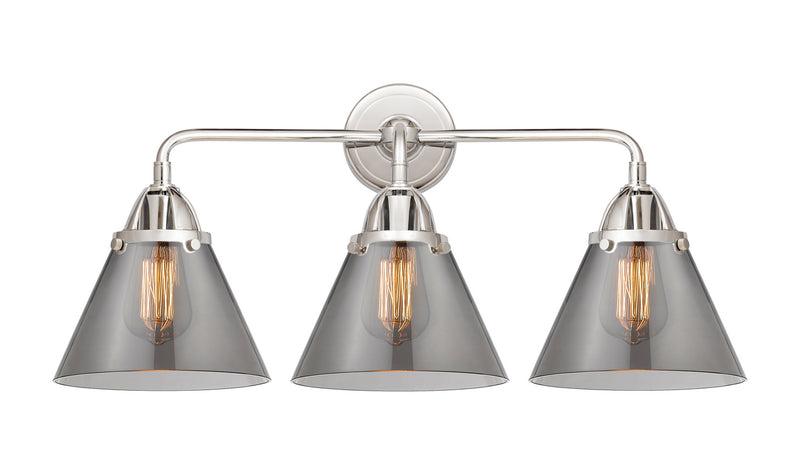 Innovations 288-3W-PC-G43 Three Light Bath Vanity, Polished Chrome