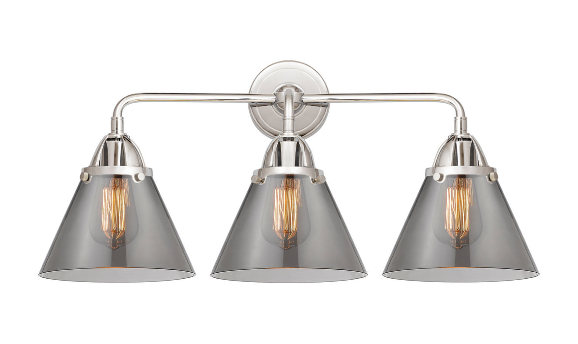 Innovations 288-3W-PC-G43 Three Light Bath Vanity, Polished Chrome