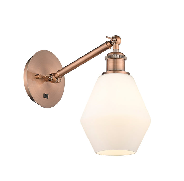 Innovations 317-1W-AC-G651-6-LED LED Wall Sconce, Antique Copper