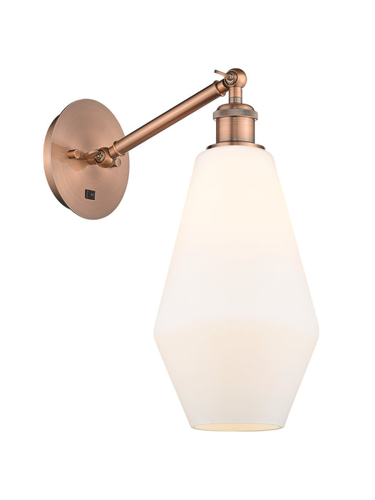 Innovations 317-1W-AC-G651-7 One Light Wall Sconce, Antique Copper