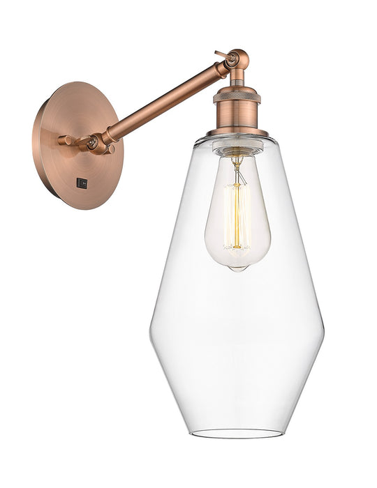Innovations 317-1W-AC-G652-7-LED LED Wall Sconce, Antique Copper