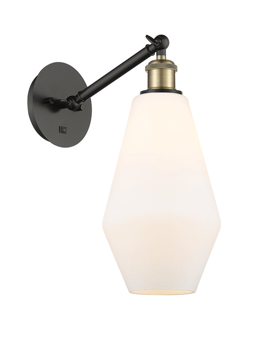 Innovations 317-1W-BAB-G651-7 One Light Wall Sconce, Black Antique Brass