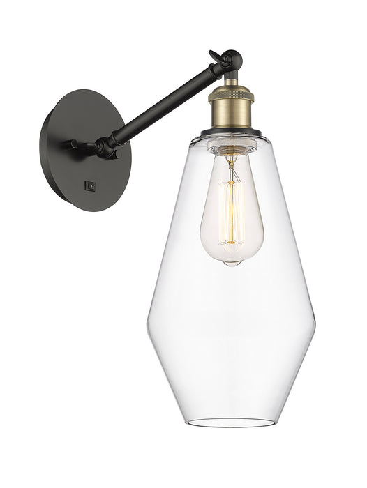 Innovations 317-1W-BAB-G652-7 One Light Wall Sconce, Black Antique Brass