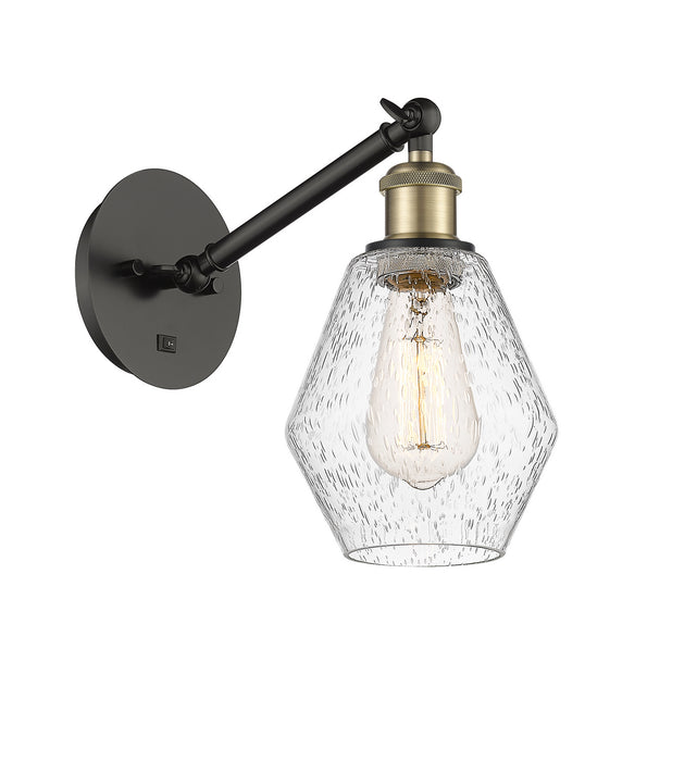 Innovations 317-1W-BAB-G654-6 One Light Wall Sconce, Black Antique Brass