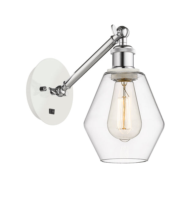 Innovations 317-1W-WPC-G652-6 One Light Wall Sconce, White Polished Chrome