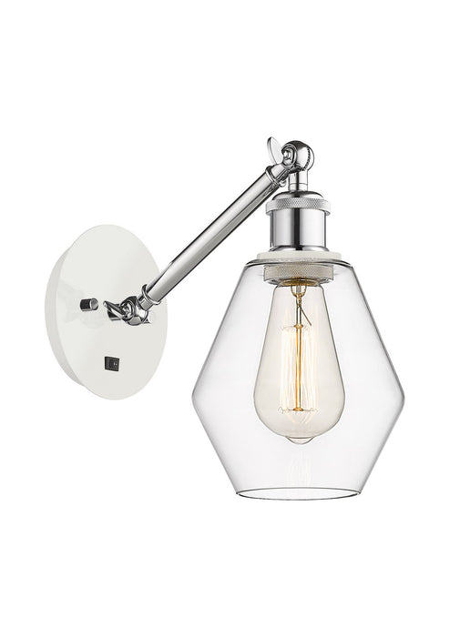 Innovations 317-1W-WPC-G652-6-LED LED Wall Sconce, White Polished Chrome