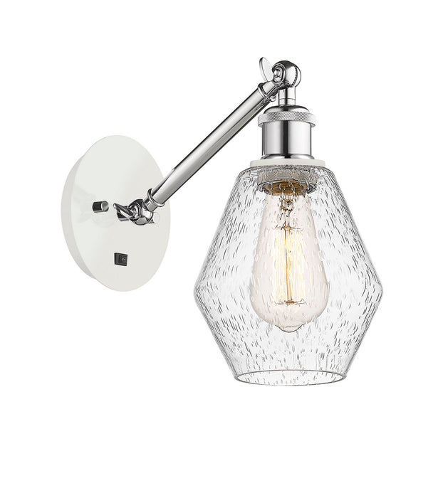 Innovations 317-1W-WPC-G654-6 One Light Wall Sconce, White Polished Chrome