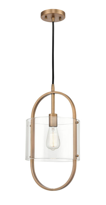 Innovations 371-1P-BB-CL-LED LED Mini Pendant, Brushed Brass