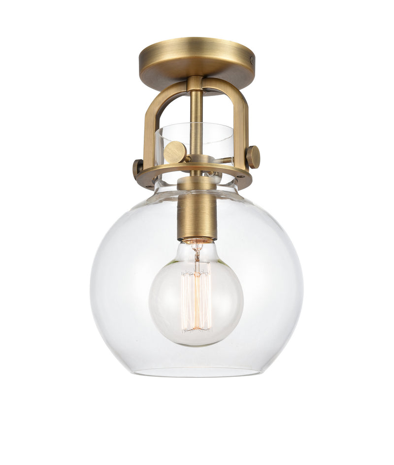 Innovations 410-1F-BB-8CL-LED LED Flush Mount, Brushed Brass