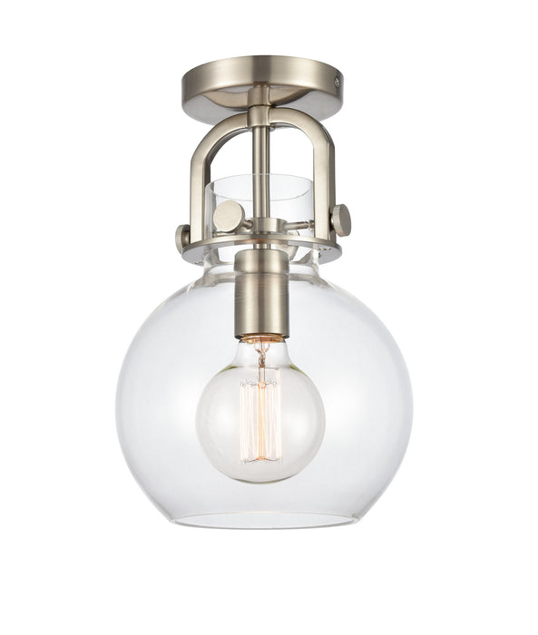 Innovations 410-1F-SN-8CL-LED LED Flush Mount, Brushed Satin Nickel
