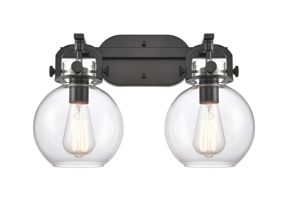 Innovations 410-2W-BK-7CL LED Bath Vanity, Matte Black