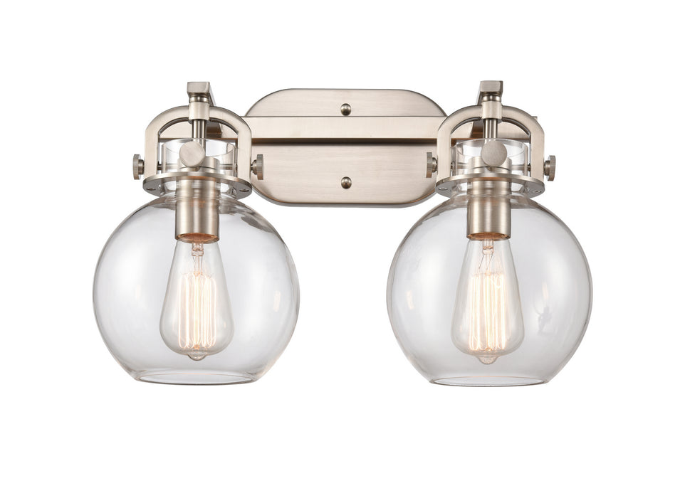 Innovations 410-2W-SN-7CL-LED LED Bath Vanity, Brushed Satin Nickel