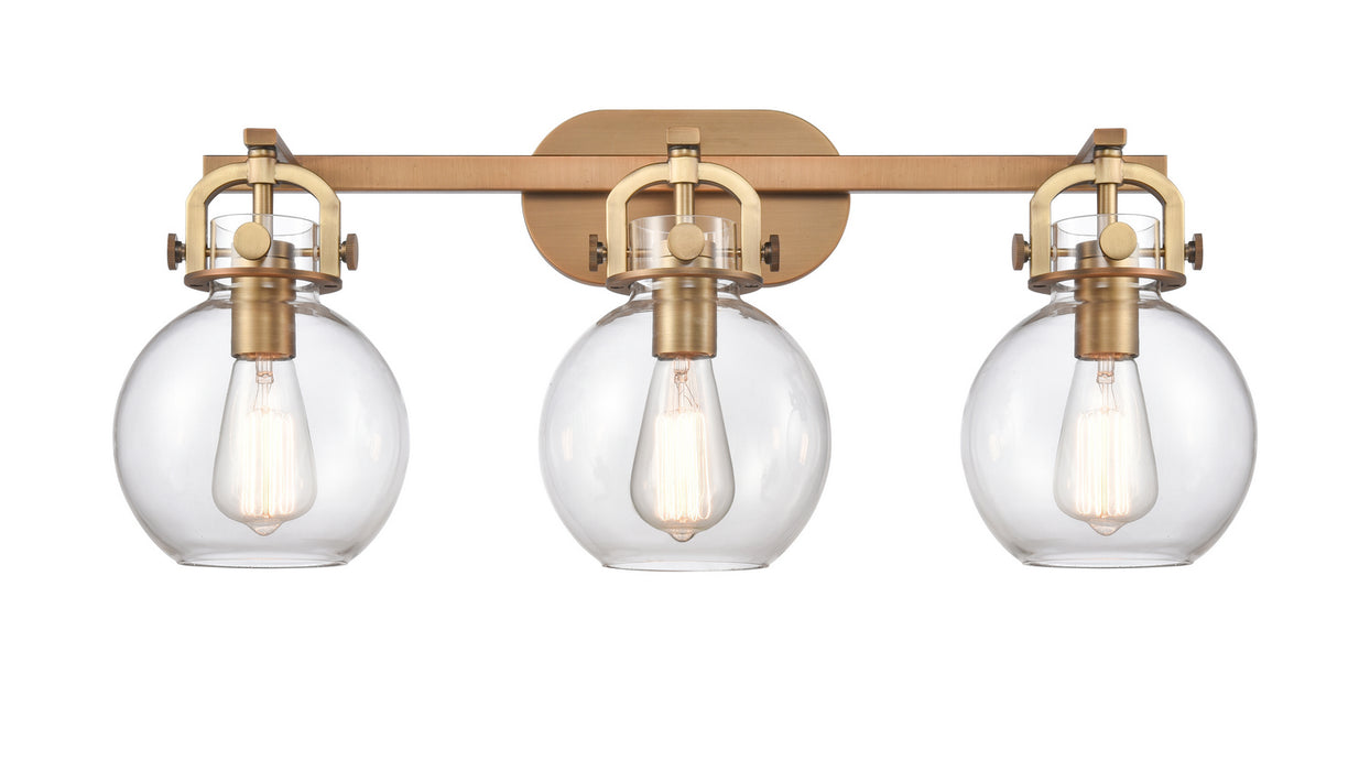 Innovations 410-3W-BB-7CL-LED LED Bath Vanity, Brushed Brass