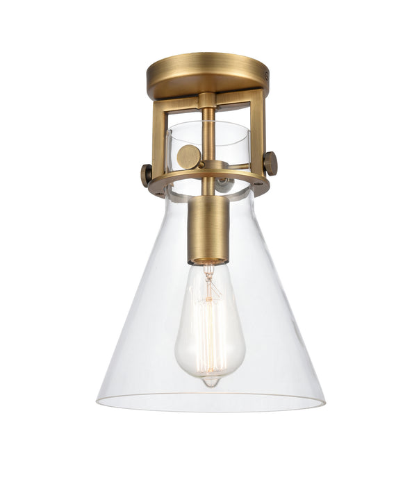 Innovations 411-1F-BB-8CL-LED LED Flush Mount, Brushed Brass