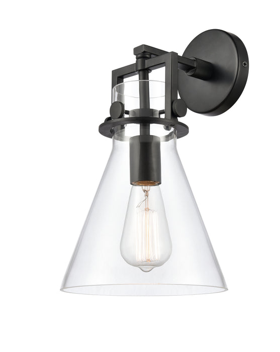Innovations 411-1W-BK-8CL-LED LED Wall Sconce, Matte Black