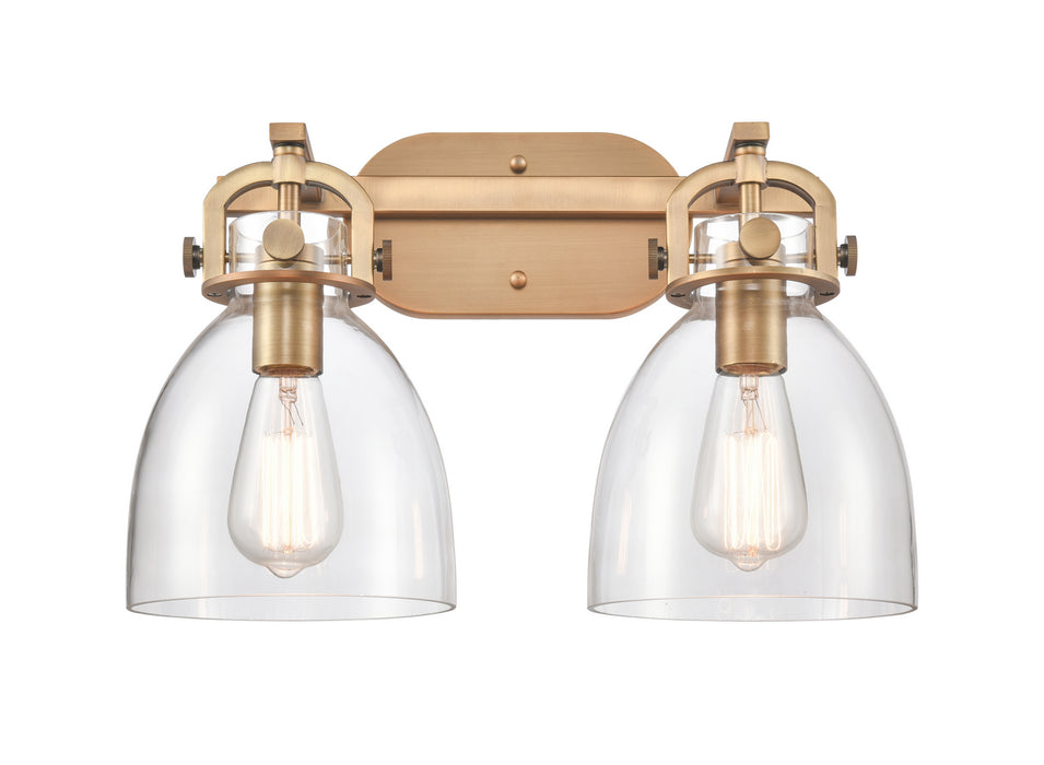 Innovations 412-2W-BB-7CL-LED LED Bath Vanity, Brushed Brass
