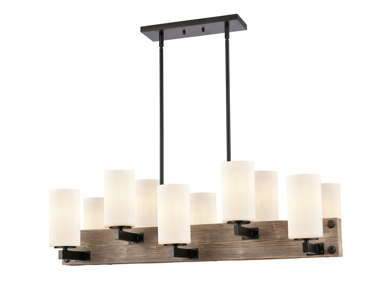 Innovations 424-10CH-BK-G4451 Ten Light Island Pendant, Matte Black