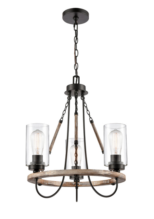 Innovations 442-3CR-BK-G4422 Three Light Mini Chandelier, Matte Black