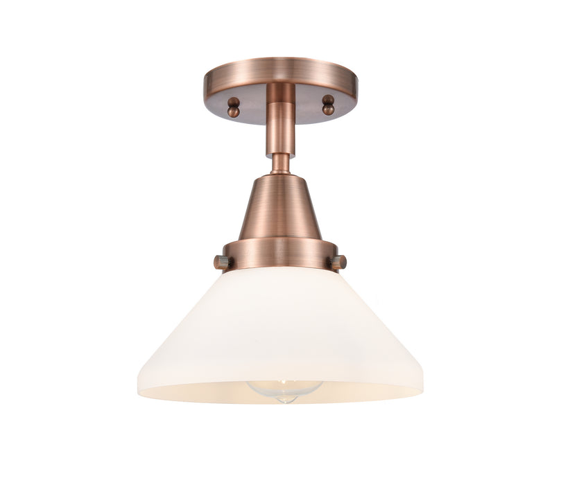 Innovations 447-1C-AC-G4471-LED LED Flush Mount, Antique Copper