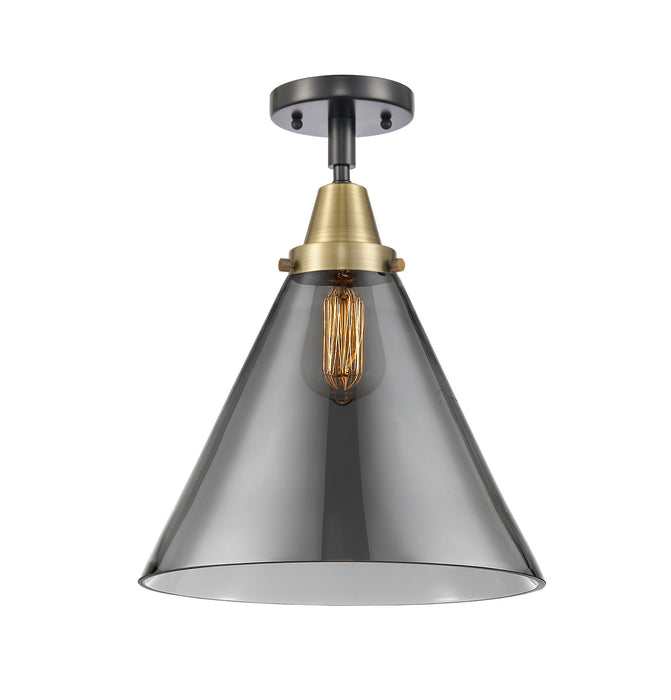 Innovations 447-1C-BAB-G43-L-LED LED Flush Mount, Black Antique Brass