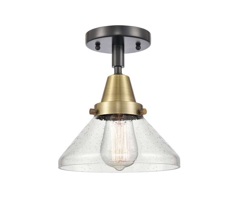 Innovations 447-1C-BAB-G4474-LED LED Flush Mount, Black Antique Brass