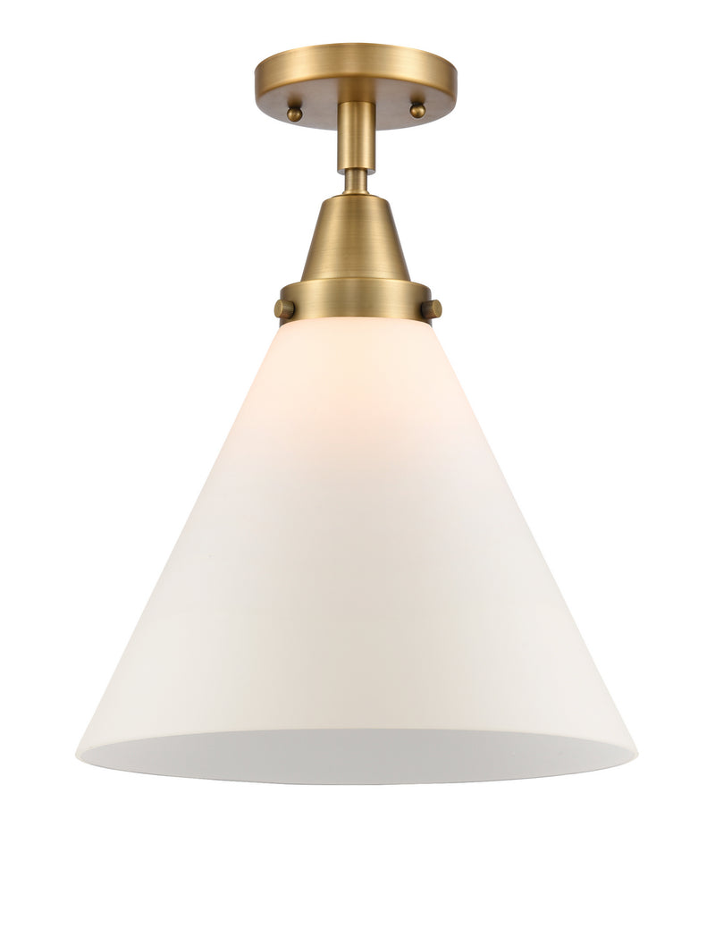 Innovations 447-1C-BB-G41-L-LED LED Flush Mount, Brushed Brass