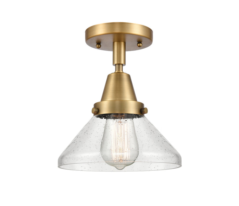 Innovations 447-1C-BB-G4474-LED LED Flush Mount, Brushed Brass