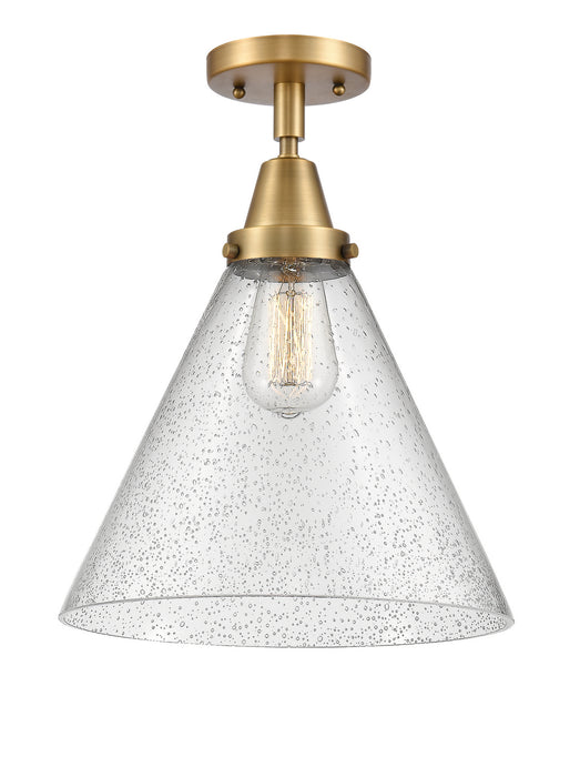 Innovations 447-1C-BB-G44-L-LED LED Flush Mount, Brushed Brass
