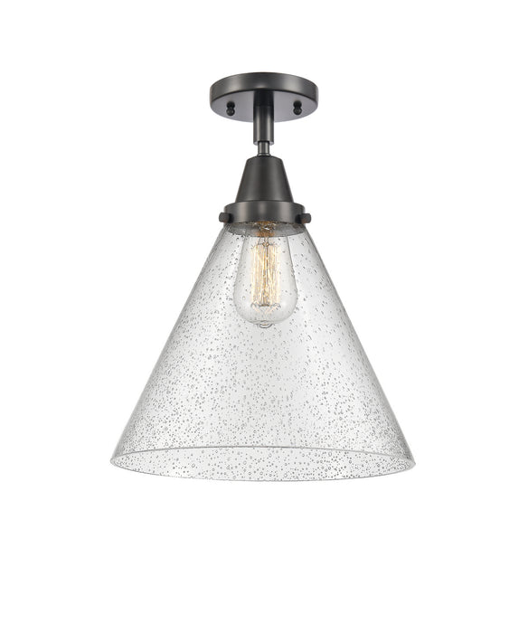 Innovations 447-1C-BK-G44-L-LED LED Flush Mount, Matte Black