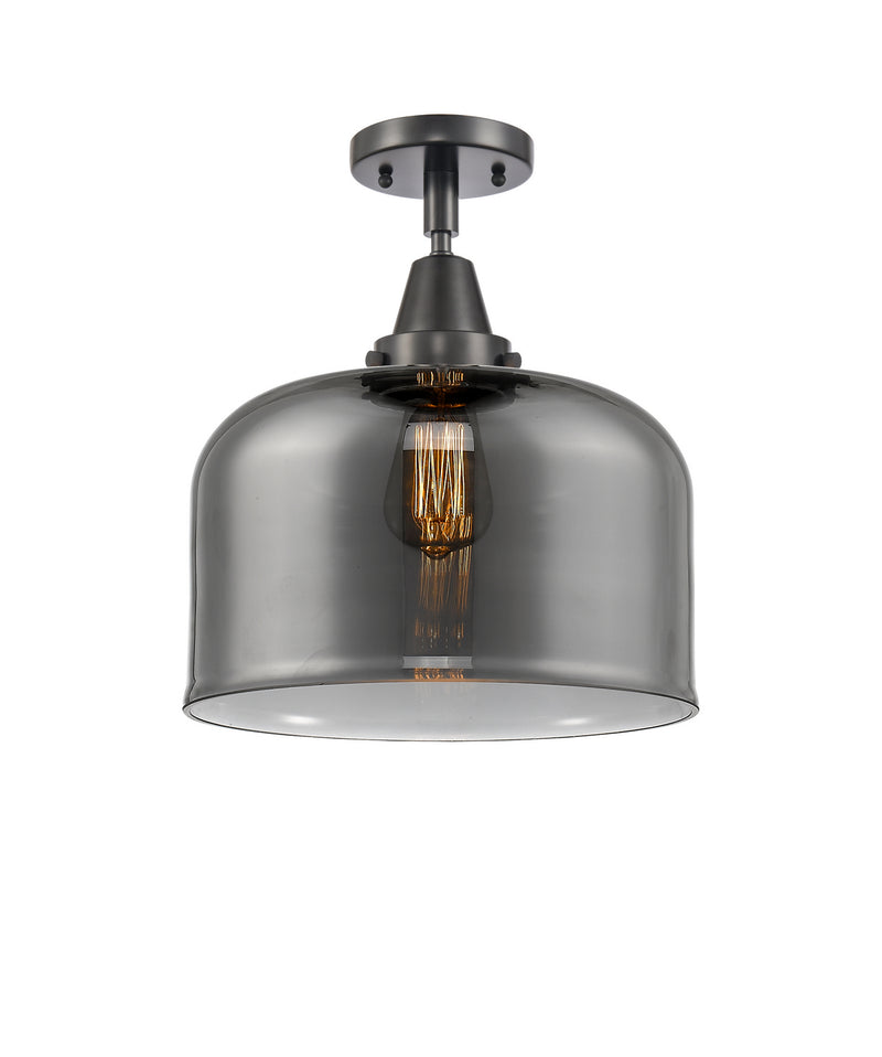 Innovations 447-1C-BK-G73-L-LED LED Flush Mount, Matte Black