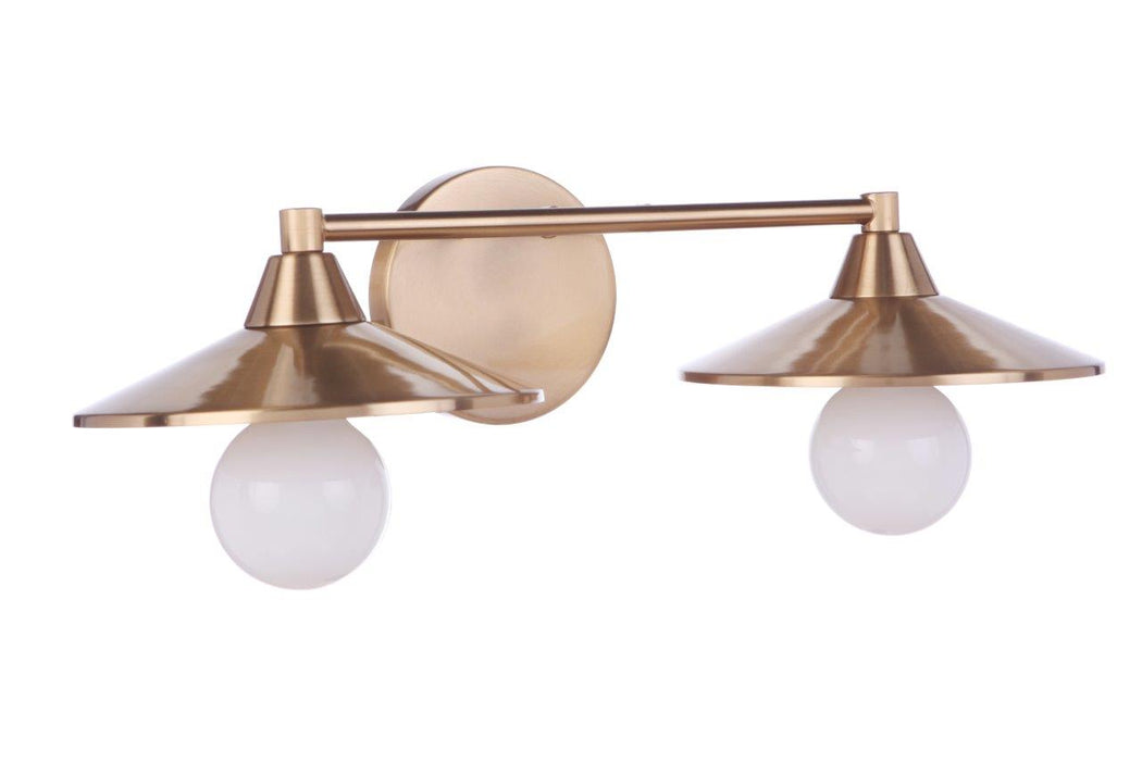 Craftmade 12519SB2 Two Light Vanity, Satin Brass