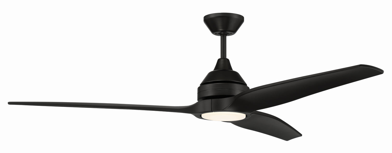 Craftmade LIM60FB3 60"Ceiling Fan, Flat Black
