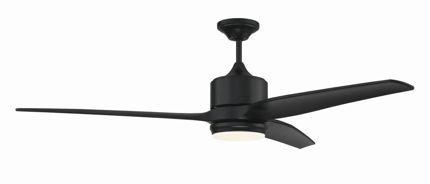Craftmade MOB60FB3 60"Ceiling Fan, Flat Black