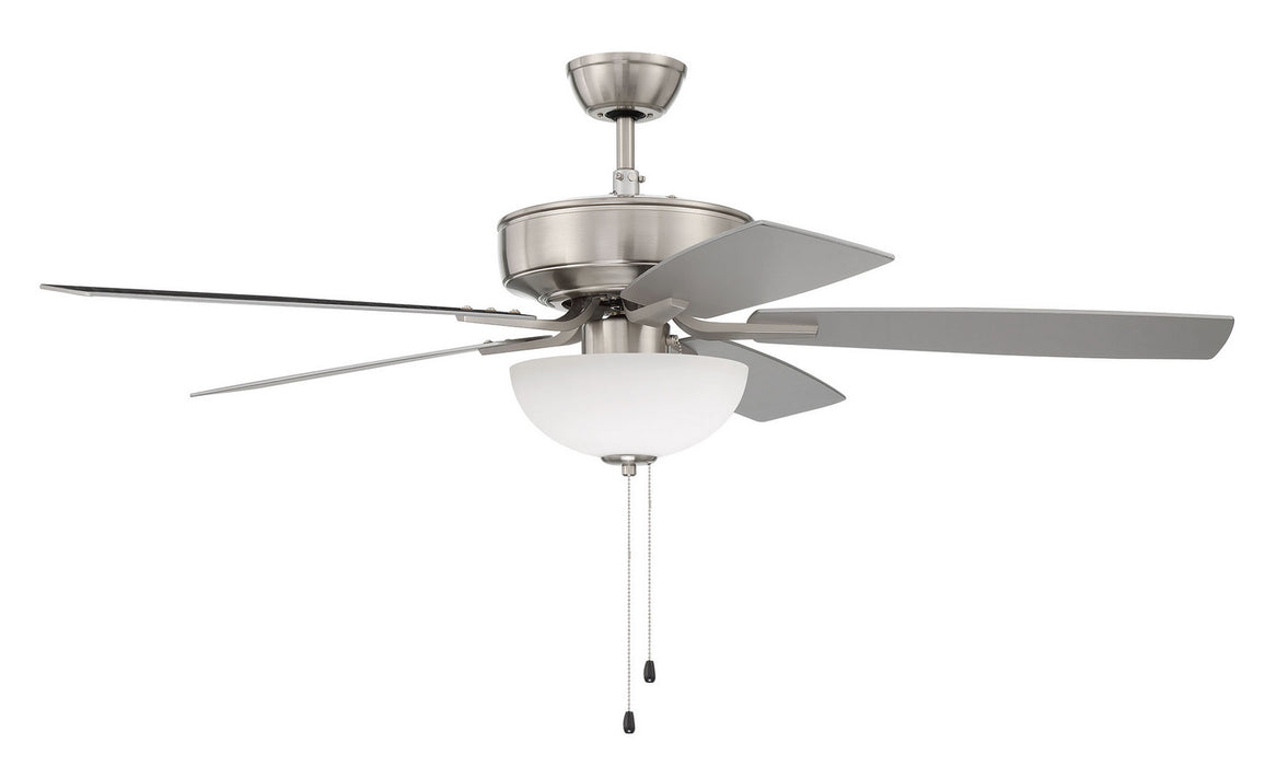 Craftmade P211BNK5-52BNGW 52"Ceiling Fan, Brushed Polished Nickel