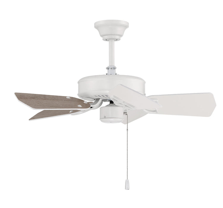 Craftmade PI30W5 30"Ceiling Fan, White