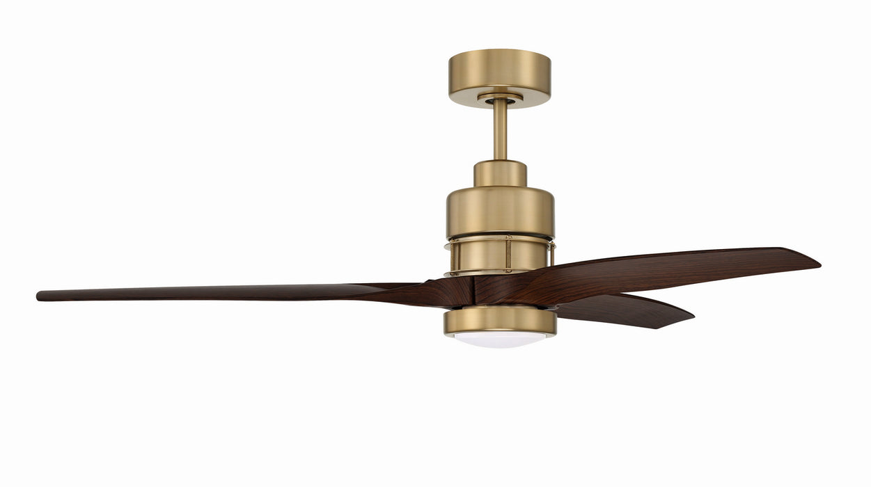 Craftmade SONWF52SB3-WALP 52"Ceiling Fan, Satin Brass