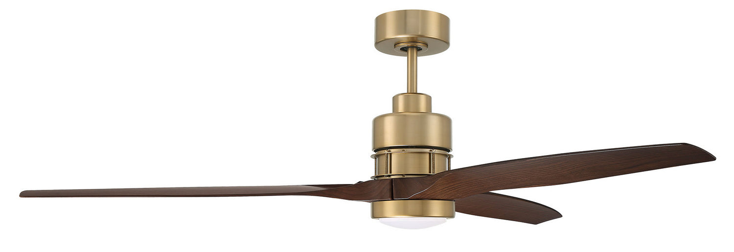 Craftmade SONWF60SB3-WALP 60"Ceiling Fan, Satin Brass