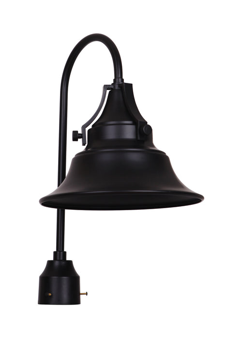 Craftmade Z4415-MN One Light Post Mount, Midnight