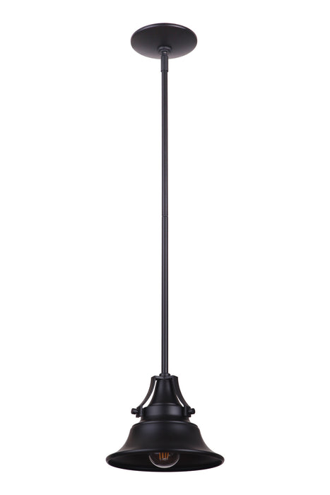 Craftmade Z4421-MN One Light Pendant, Midnight