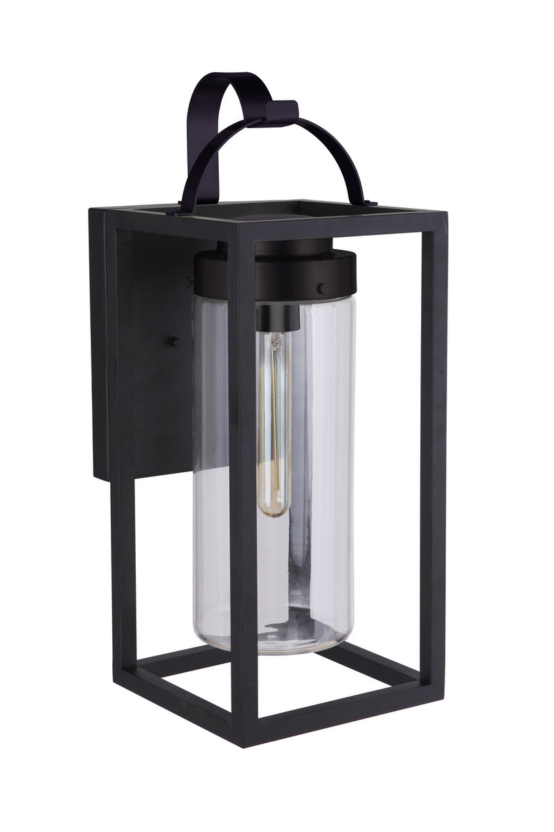 Craftmade ZA4824-MN One Light Outdoor Wall Lantern, Midnight
