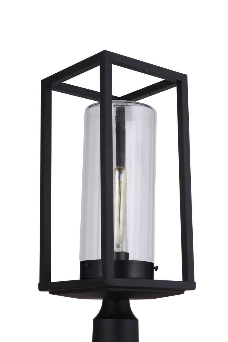 Craftmade ZA4825-MN One Light Post Mount, Midnight