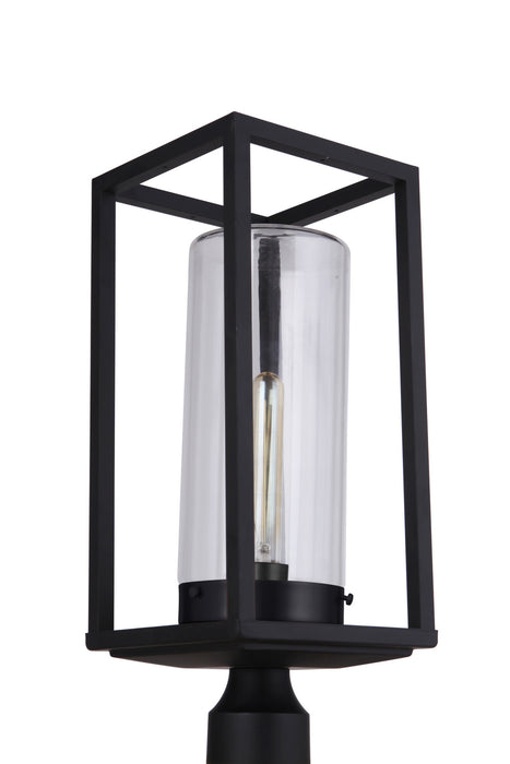 Craftmade ZA4825-MN One Light Post Mount, Midnight