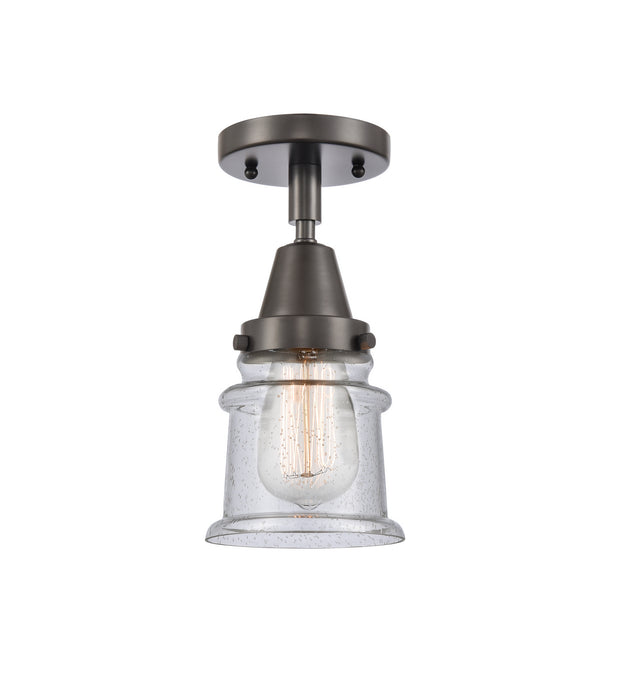 Innovations 447-1C-OB-G184S One Light Flush Mount, Oil Rubbed Bronze