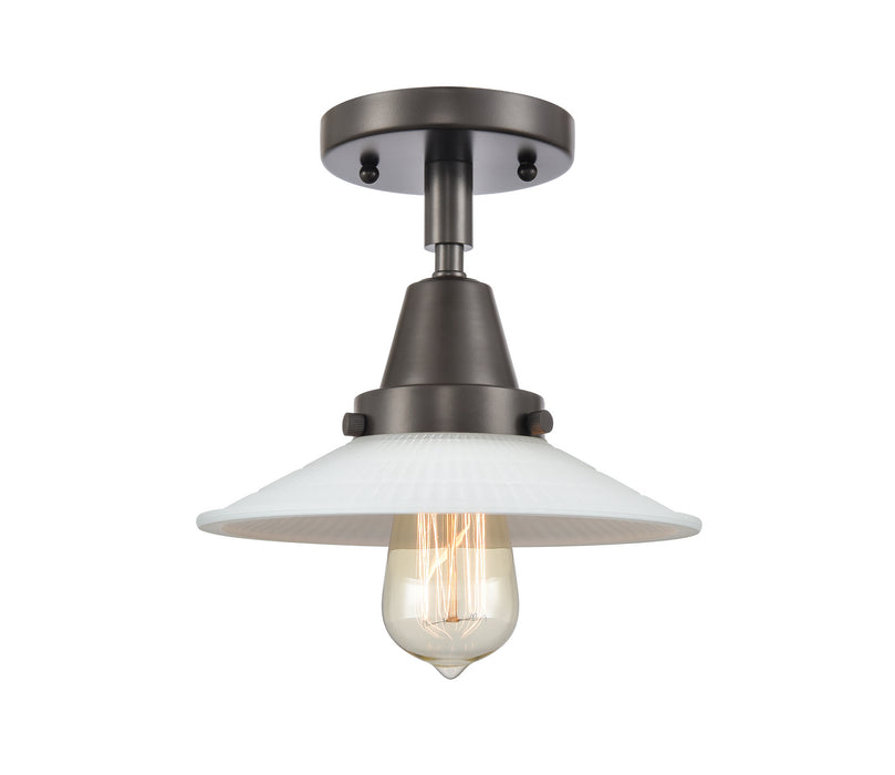 Innovations 447-1C-OB-G1-LED LED Flush Mount, Oil Rubbed Bronze