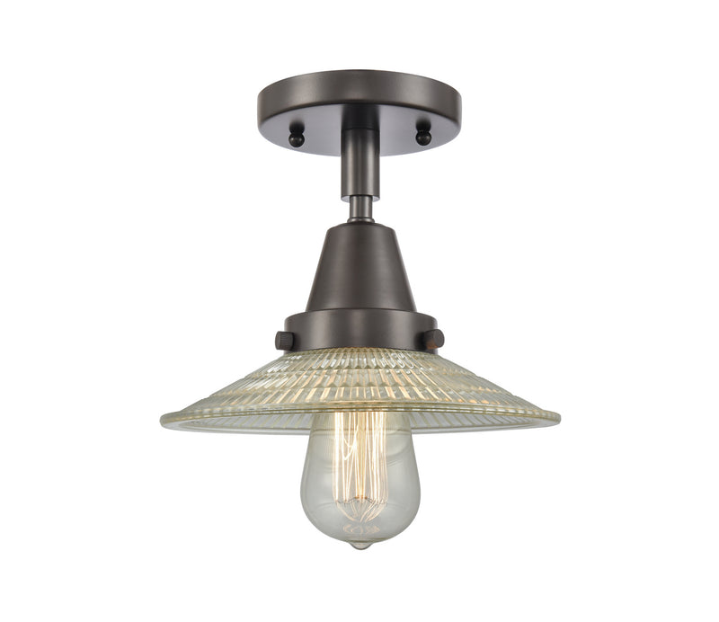 Innovations 447-1C-OB-G2 One Light Flush Mount, Oil Rubbed Bronze