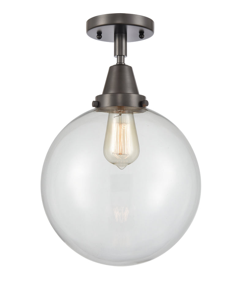 Innovations 447-1C-OB-G202-10-LED LED Flush Mount, Oil Rubbed Bronze