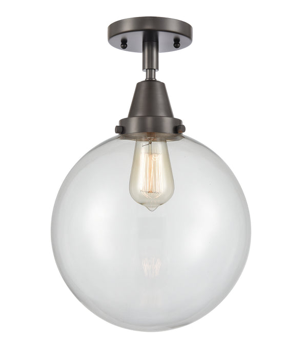 Innovations 447-1C-OB-G202-10-LED LED Flush Mount, Oil Rubbed Bronze
