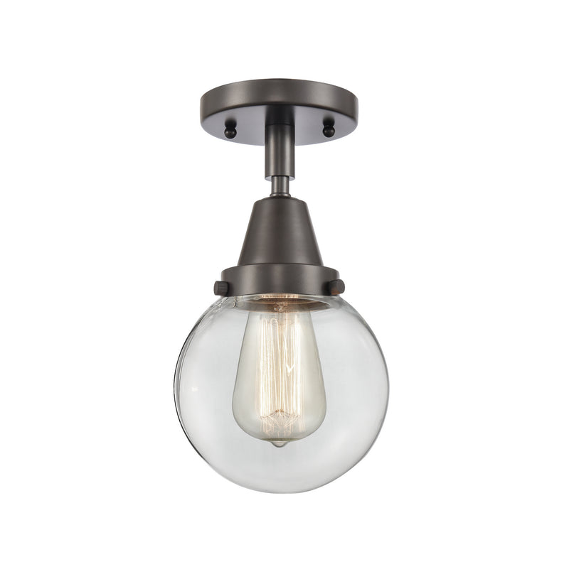 Innovations 447-1C-OB-G202-6 One Light Flush Mount, Oil Rubbed Bronze